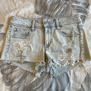 American Eagle Shortie Jean Shorts